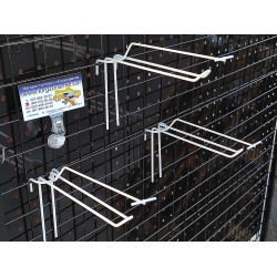 Гачок на сетку L150 двійний з ціникотримачем